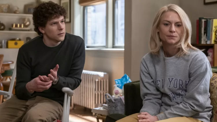 “FLEISHMAN IS IN TROUBLE” -- "Free Pass"  -- Season 1, Episode 3 (Airs November 24) Pictured (L-R):  Claire Danes as Rachel Fleishman, Jesse Eisenberg as Toby Fleishman.  CR: Linda Kallerus/FX