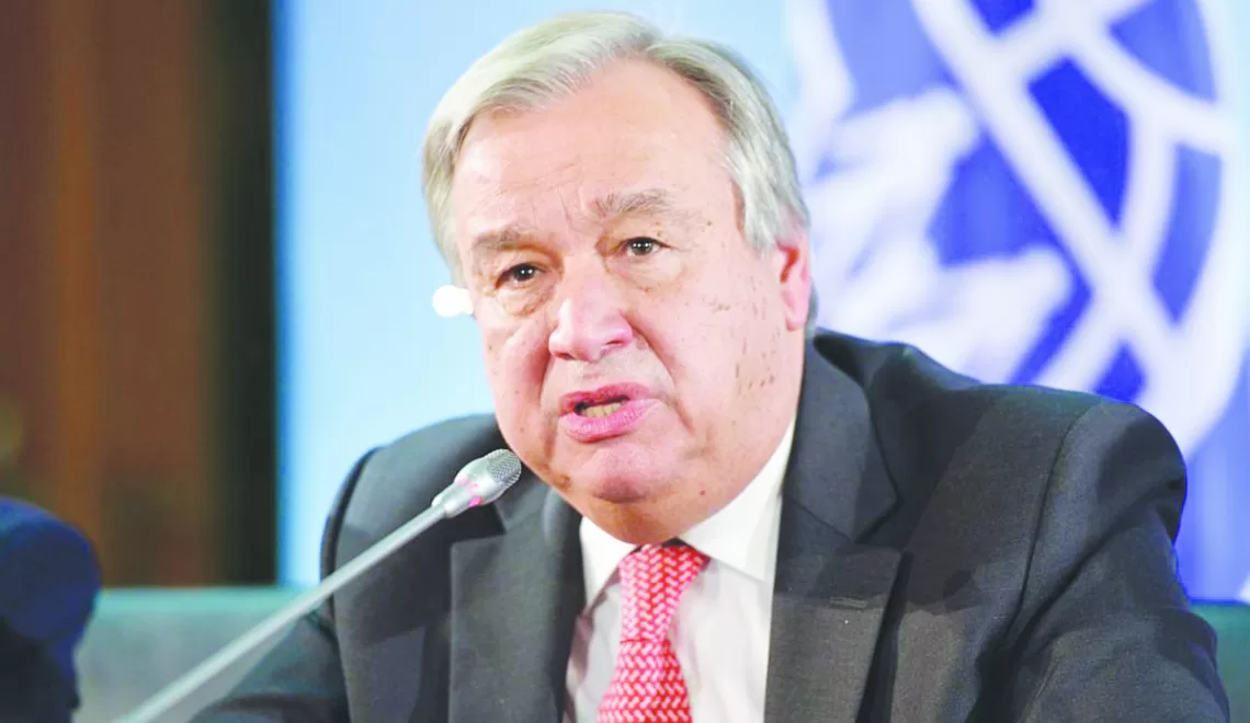 Berlin, Germany - November 04: Antonio Guterres, High Commissioner for Refugees of UNHCR, attends a press conference in german foreign office  on November 04, 2015 in Berlin, Germany. (Photo by Michael Gottschalk/Photothek via Getty Images)