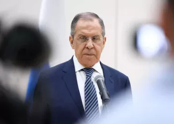 Russian Foreign Minister Sergei Lavrov meets with the media in Havana on April 20, 2023. (Photo by Handout / RUSSIAN FOREIGN MINISTRY / AFP) / RESTRICTED TO EDITORIAL USE - MANDATORY CREDIT "AFP PHOTO / Russian Foreign Ministry / handout" - NO MARKETING NO ADVERTISING CAMPAIGNS - DISTRIBUTED AS A SERVICE TO CLIENTS