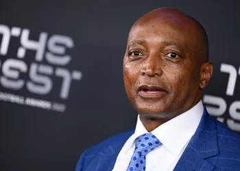 PARIS, FRANCE - FEBRUARY 27: Patrice Motsepe poses for a photo on the Green Carpet ahead of The Best FIFA Football Awards 2022 on February 27, 2023 in Paris, France. (Photo by Lionel Hahn/Getty Images)