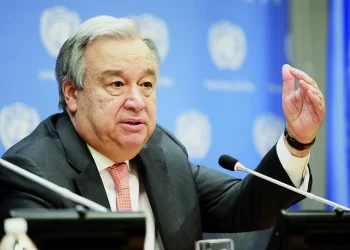 United Nations Secretary General Antonio Guterres speaks at the U.N. headquarters on January 16.
