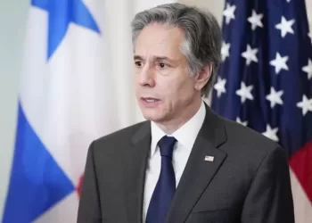 Secretary of State Antony Blinken speaks during a meeting with Costa Rica's Foreign Minister Rodolfo Solano Quiros, Panama's Foreign Minister Erika Mouynes and Dominican Republic's Foreign Minister Roberto Alvarez, at  the State Department, Wednesday, March 2, 2022 in Washington. (Elizabeth Frantz, Pool via AP)
