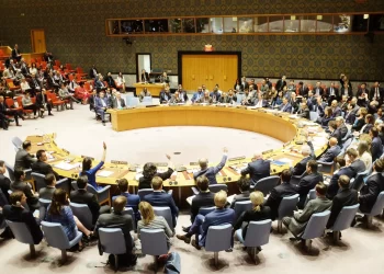 NEW YORK CITY - APRIL 14 2018: The UN Security Council held an emergency to debate & vote a Russian resolution condemning US & Allied aggression against Syria