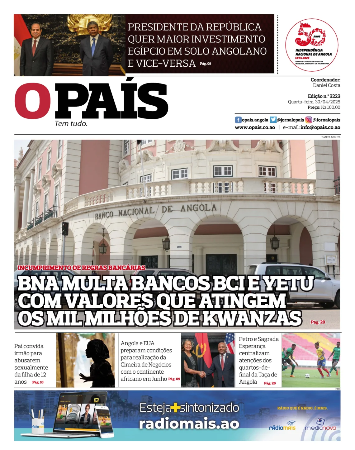 capa Edição 3223 – 30/04/2025